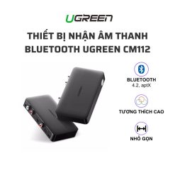 Thiết bị nhận âm thanh Bluetooth Ugreen CM112 (aptX, ra đường quang, coaxial, RCA, 3.5mm)