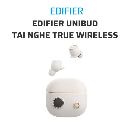 Edifier Unibud, tai nghe true wireless thiết kế cổ điển, chất âm ấn tượng