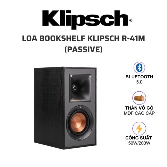 Klipsch R 41M passive loa bookshelf 01