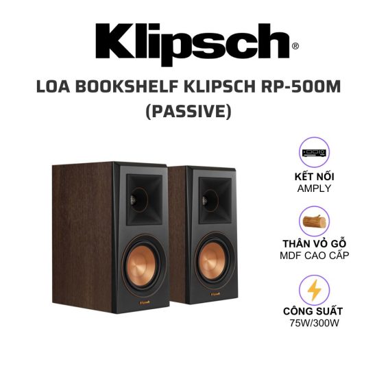 Klipsch RP 500M Loa bookshelf 01