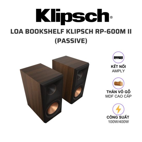 Klipsch RP 600M II passive Loa bookshelf 01 2