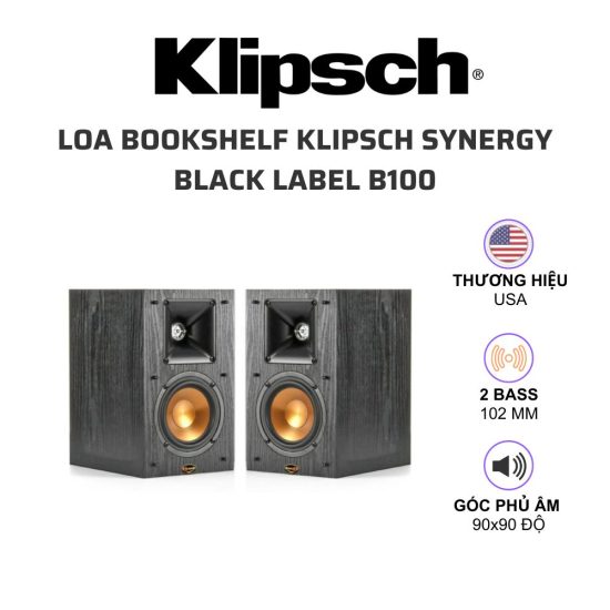 Klipsch Synergy Black Label Loa bookshelf B100 01 1