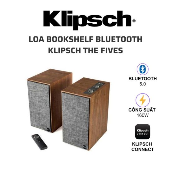 Klipsch The Fives Loa bookshelf bluetooth Klipsch The Fives 01