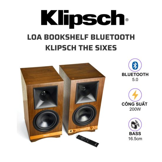 Klipsch The Sixes Loa bookshelf bluetooth 01