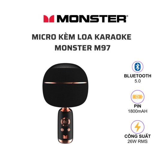 MONSTER M97 micro kem loa karaoke 01