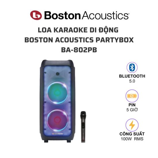 boston acoustics PARTYBOX BA 802PB loa karaoke di dong 01