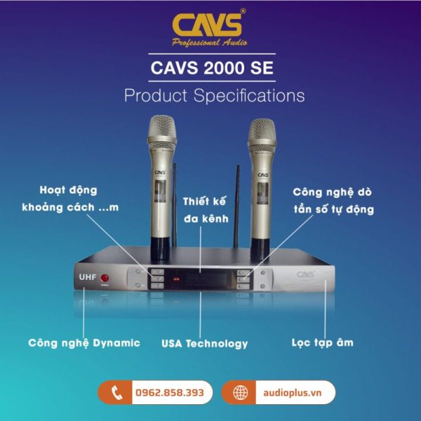 CAVS 2000SE II Microphone khong day 105