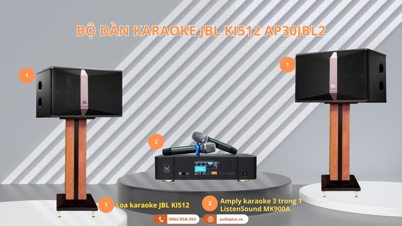 Bộ dàn karaoke JBL KI512 AP30JBL2