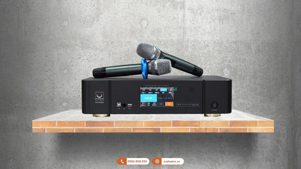 Amply karaoke 3 trong 1 ListenSound MK900A tạo chất âm ấn tượng