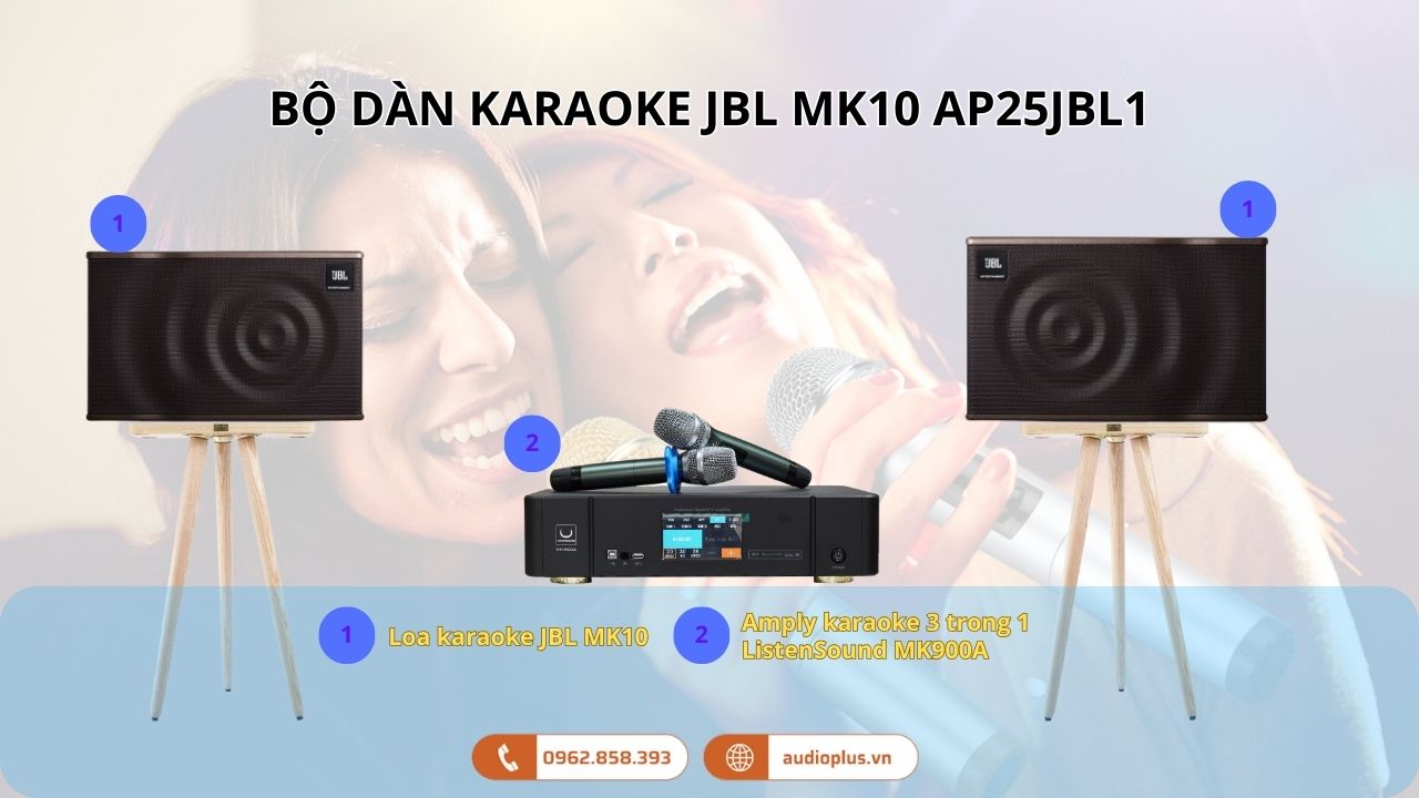 Bộ dàn karaoke JBL MK10 AP25JBL1