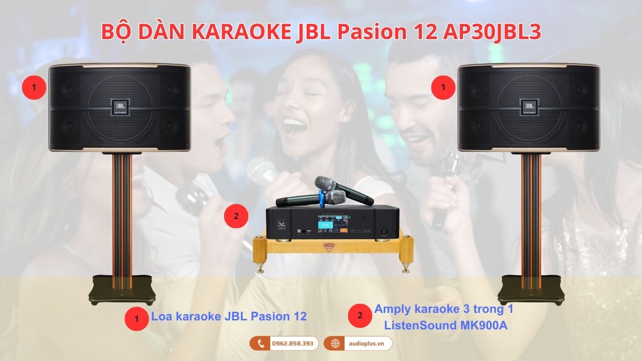 bộ dàn karaoke JBL Pasion 12 AP30JBL3