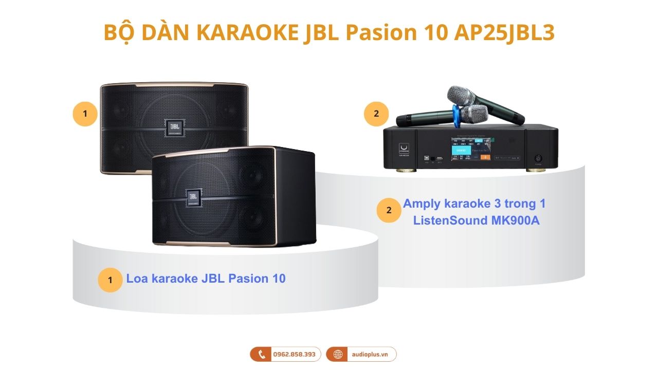 dàn karaoke JBL Pasion 10 AP25JBL3