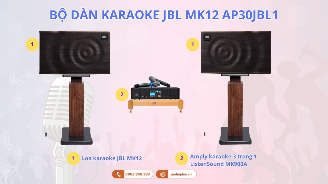Bộ dàn karaoke JBL MK12 AP30JBL1 