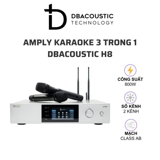 DBACOUSTIC H8 Amply karaoke 3 trong 1 01