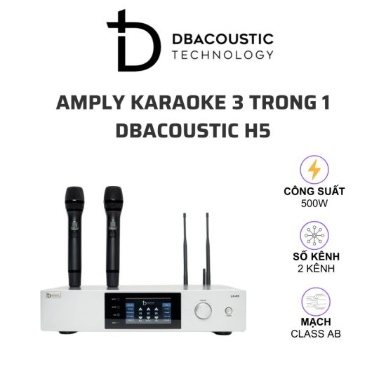 DBAcoustic H5 Amply karaoke 3 trong 1 01
