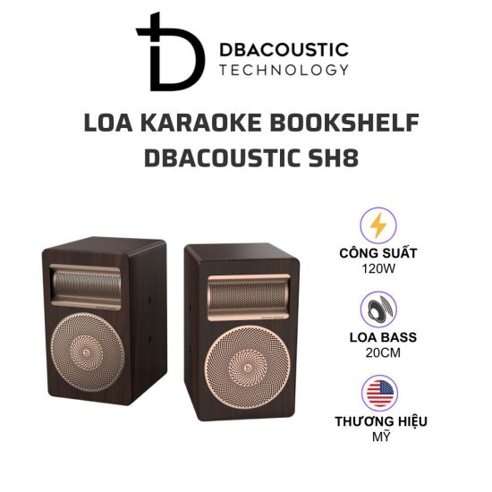 DBAcoustic SH8 Loa karaoke bookshelf 01