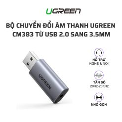 Bộ chuyển đổi âm thanh UGREEN CM383 từ USB 2.0 sang 3.5mm