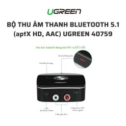 Bộ thu âm thanh Bluetooth 5.1 (aptX HD, AAC) UGREEN 40759