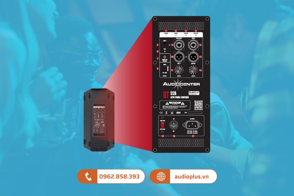 AudioCenter GT512A Loa karaoke co DSP 102