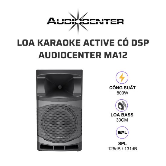AudioCenter MA12 Loa karaoke active co DSP 01
