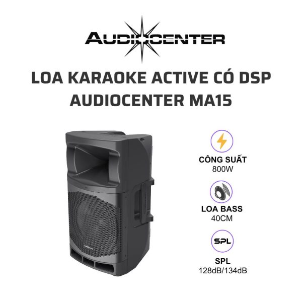 AudioCenter MA15 Loa karaoke active co DSP 01