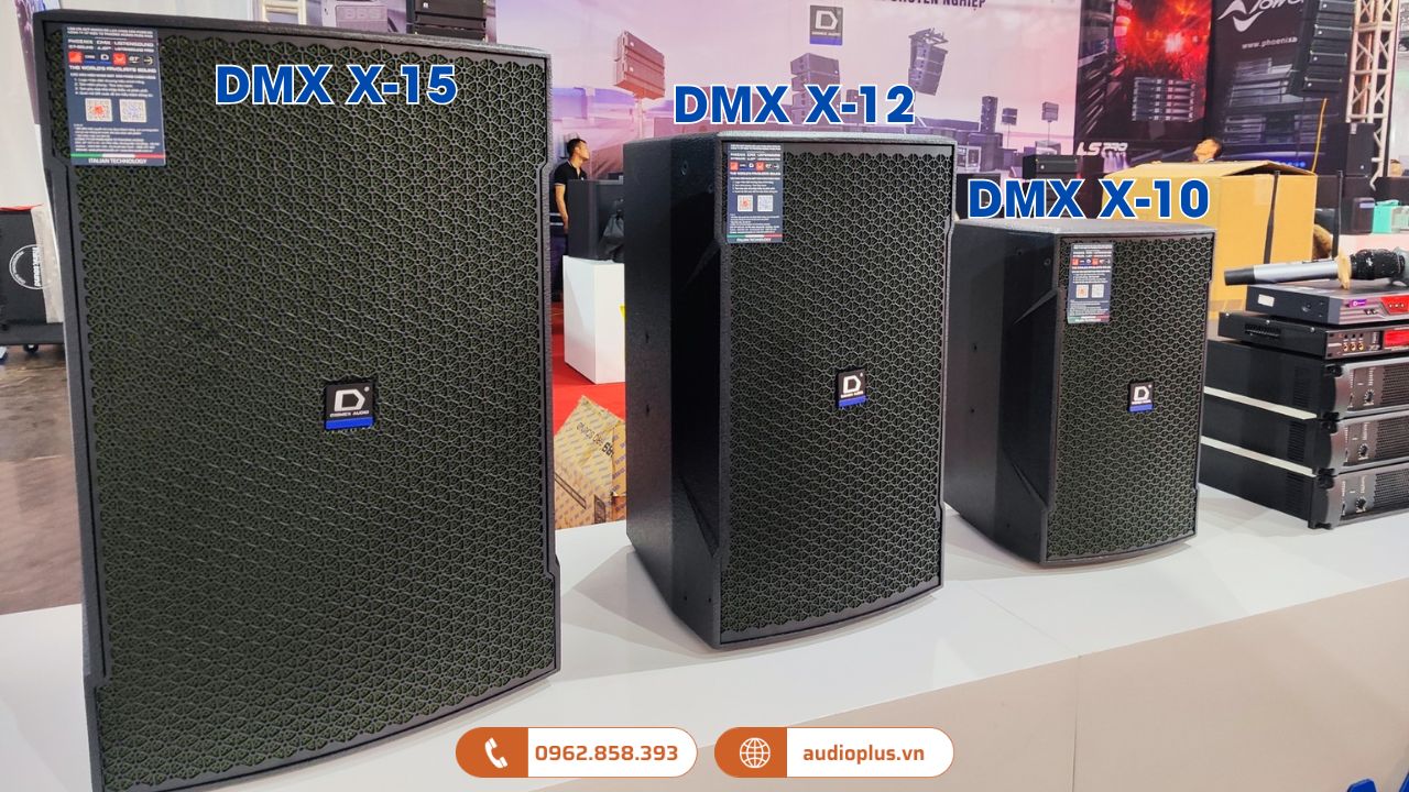 Loa karaoke DMX X-10 (loa full, 2 đường tiếng, bass 25cm, 250W)