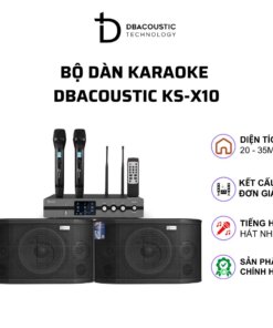 Dàn Karaoke DBacoustic KSX10 – Loa Nằm Gọn Gàng, Amply 3in1 Dễ Dùng Cho Gia Đình