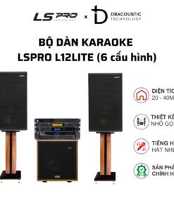 Dàn Karaoke LSPRO L12LITE (6 cấu hình, loa full bass 30, tiếng gọn, hát cực mượt)