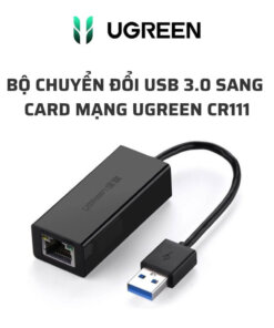 Alternative view of Bộ chuyển đổi USB 3.0 sang LAN Gigabit 1000Mbps (card mạng) vỏ nhựa abs UGREEN CR111